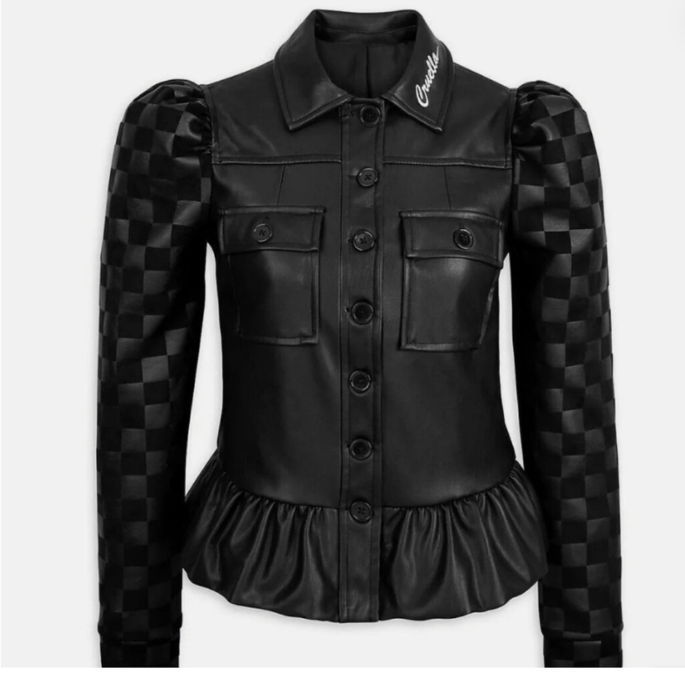 Cruella Black Leather Jacket